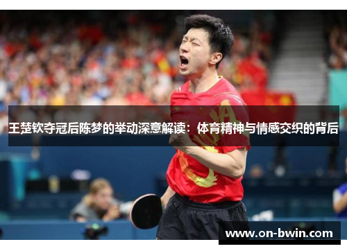 王楚钦夺冠后陈梦的举动深意解读：体育精神与情感交织的背后